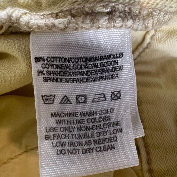 Free People Women's Light Yellow Stretch Cotton Jeans Size 29 - Picture 5 of 9